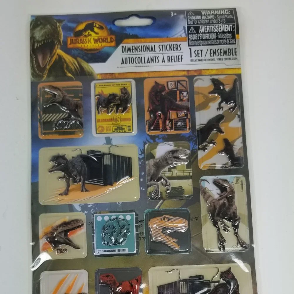 Jurassic world dimensional Stickers 3D